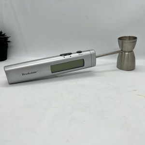 Brookstone Bar Smart Cocktail Jigger Electronic Drink Recipe Maker